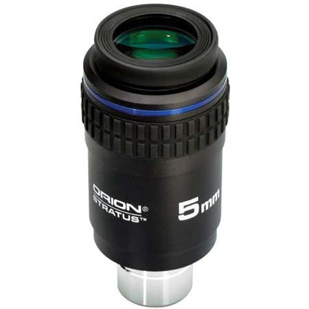 Orion 5mm Stratus, 1.25in and 2in Wide Field Eyepiece