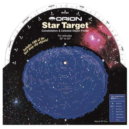 Orion 4110 Star Target Plainsphere, Map of the Stars