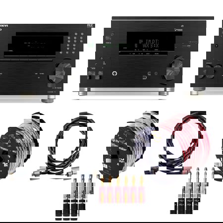 Onkyo TX-RZ30 170W 9.2-Channel 8K/4K Network AV Receiver, Black WIth Cables