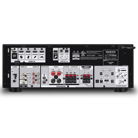 Onkyo TX-SR383 7.2-Channel A/V Receiver, 80W per Channel