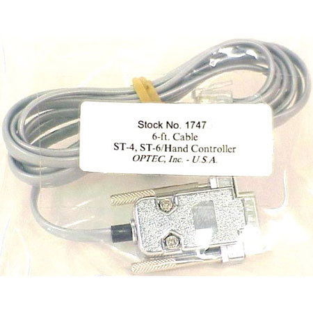 Optec 6' SBIG Cable, ST-x CCD Camera to Hand Controller with pickoff female RJ-11