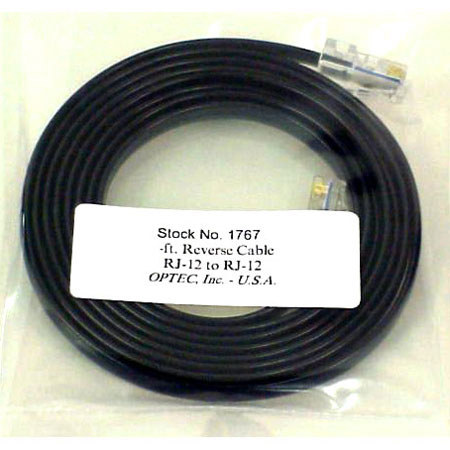 Optec 17671 6ft RJ-12 Cable Parallel Port Converter