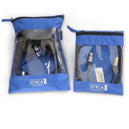 Orca OR-184 Transparent Pouch for Accessories, 2-Pack