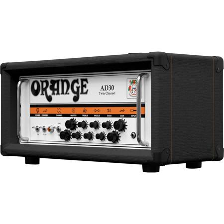 Orange 30 Watt Class A Twin Channel All Tube Head, EL84 Powered, Black