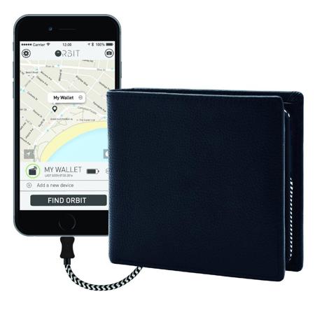 Orbit Wallet Smartphone Charger, Navy