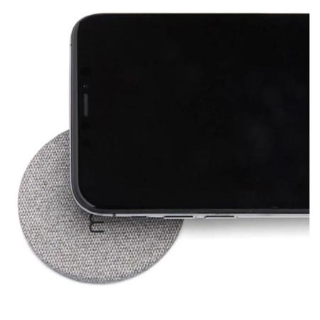 Orbit Moon Wireless Charger, Gray Fabric