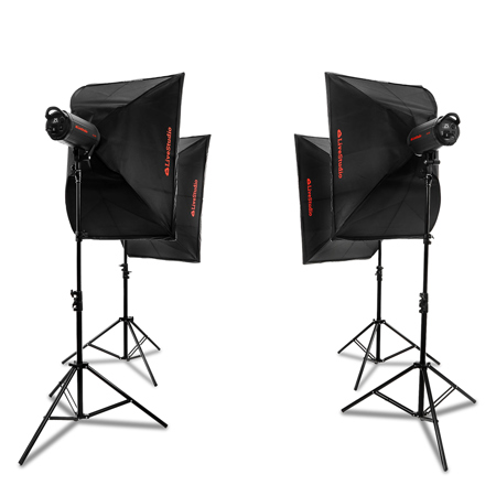 Ortery LiveStudio 150W Daylight LED 4-Light Kit for Product Photography
