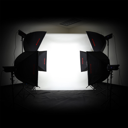 Ortery LiveStudio 150W Daylight LED 6-Light Kit for Product