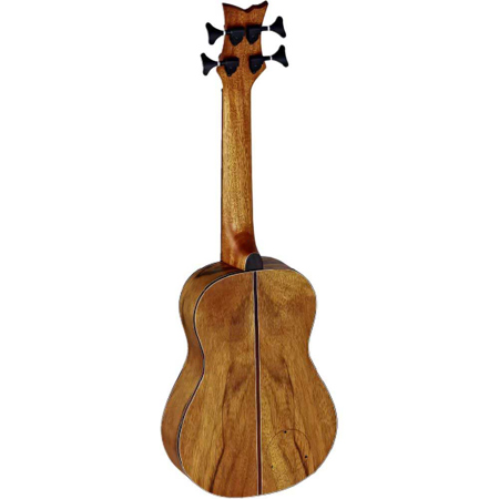 Ortega Guitars LIZARD-BS-GB Acoustic Lizard Uke Bass Dao Wood Ukulele, Natural
