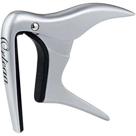 Ortega Guitars Curved Capo for Guitar & Bass, Satin Chrome