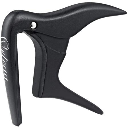 Ortega Guitars Flat Capo for Guitar & Bass, Satin Black