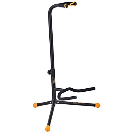 Ortega Guitars Adjustable Stand for Acoustic, Electric and Bass Guitars, Black/Orange