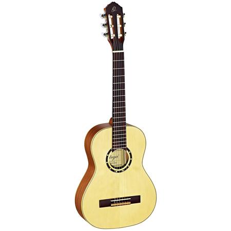 Ortega Guitars R121 Family Series Spruce Top 1/2 Size Acoustic Guitar, Natural