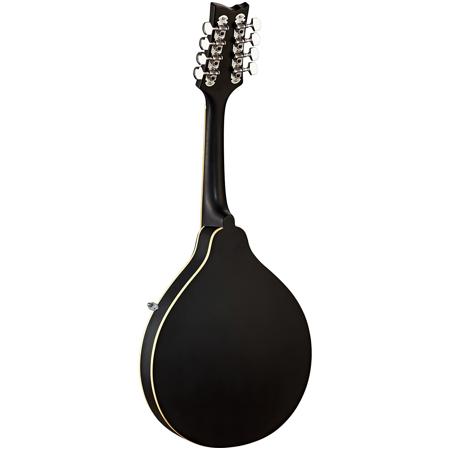Ortega Guitars RMAE40S A-Style Series 8-String Mandoline, Black