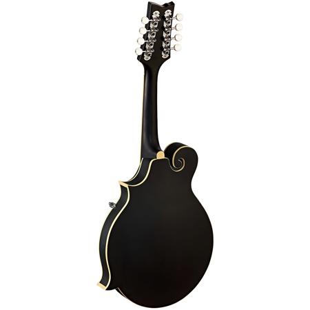 Ortega Guitars RMFE40S F-Style Series 8-String Mandoline, Black