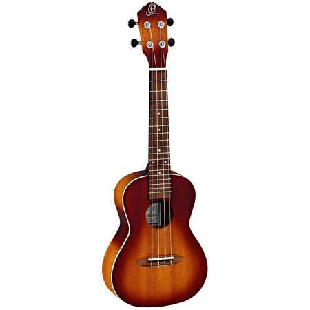 Ortega Guitars RUDAWN Earth Series Concert Sized Acoustic Ukulele, Dawn Sunburst