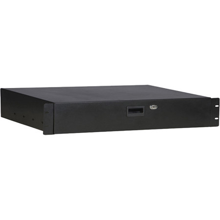 On-Stage RDL1000 1U Locking Rack Drawer, Black