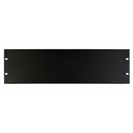 On-Stage RPB3000 3U Blank Rack Panel, Black