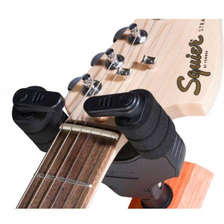 On-Stage GS8730BK Wood Locking Guitar Hanger, 16.5 lbs Capacity, Black