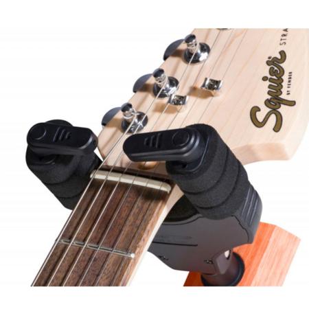 On-Stage GS8730WN Wood Locking Guitar Hanger, 16.5 lbs Capacity, Walnut