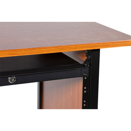 On-Stage RDLS1000 1U Shallow-Depth Locking Rack Drawer, Black