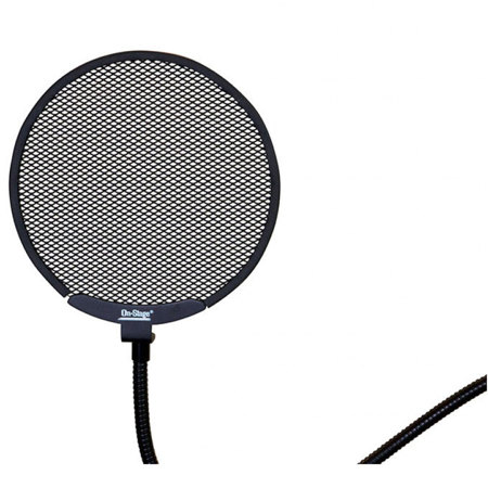 On-Stage ASVSM5-B Metal Pop Blocker with 13" Flexible Gooseneck
