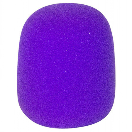 On-Stage ASWS58 Foam Windscreen for Handheld Microphones, Purple