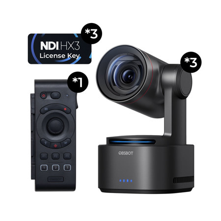 OBSBOT Tail 2 4K Ultra HD NDI/HDMI/USB AI Live-Streaming PTZR Multicam Combo