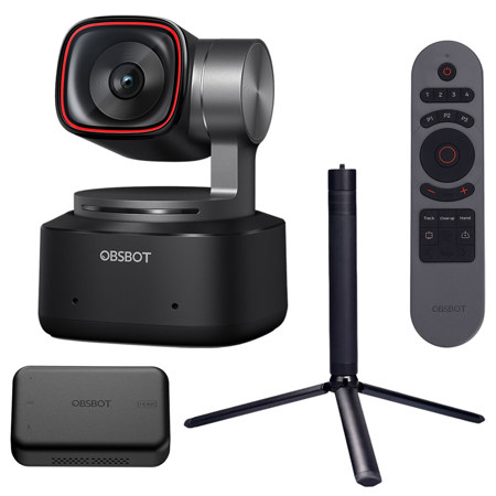 OBSBOT Tiny 2 50M 4K Ultra HD USB-C AI-Powered PTZ Webcam Streaming Combo