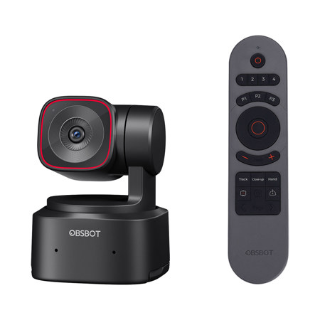 OBSBOT Tiny 2 Lite 48MP 4K Ultra HD USB-C PTZ Webcam with Remote Controller