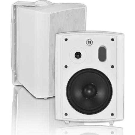 OSD Audio AP650 6.5" 150W Outdoor Patio Speakers, Pair, White