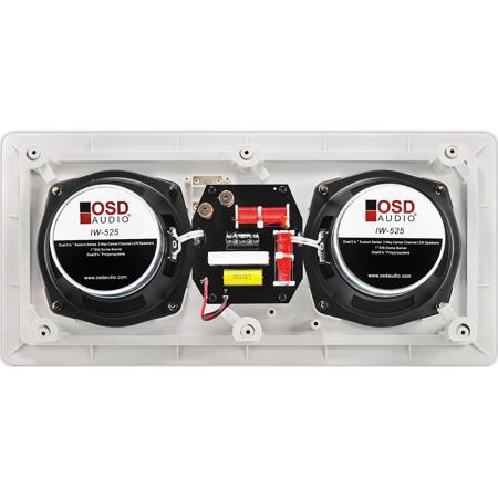 OSD Audic IW-525 Dual 5.25" In-Wall Center Channel LCR Speaker, Single