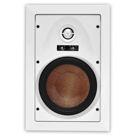 OSD Audio 6.5" Kevlar In-Wall Speaker with Contour Switch and 1" Tweeter, Pair
