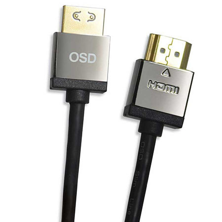OSD Audio 9' Premium High Speed Slim Locking HDMI Cable, 4K Ready