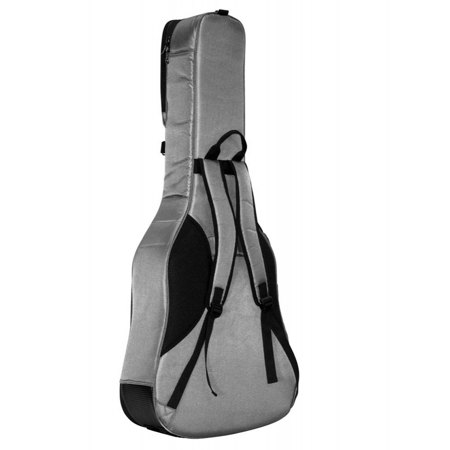 On-Stage GBA4990 Deluxe Acoustic Guitar Gig Bag, Charcoal Gray