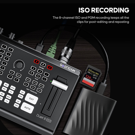 Osee GoStream Duet 8 ISO 8Ch 4K HDMI/SDI/NDI Live Streaming Video