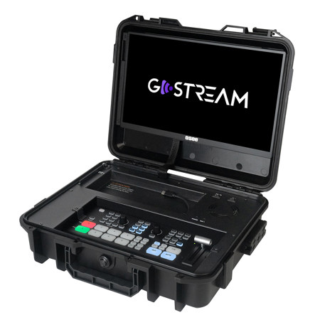 Osee GoStream Duet Live Stream Video Mixer Switcher Kit with 14" Monitor & Case