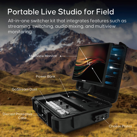 Osee GoStream Duet Live Stream Video Mixer Switcher Kit with 14