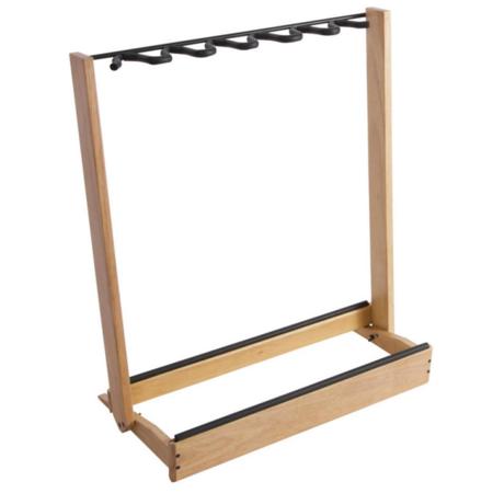 On-Stage Side-Loading Guitar Rack, Natural Wood
