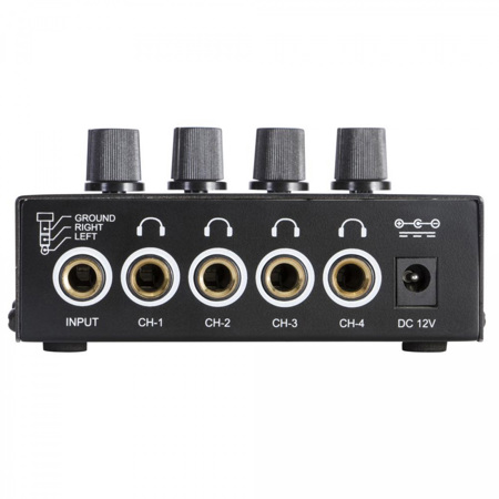 On-Stage HA4000 Pro 4-Channel Headphone Amplifier
