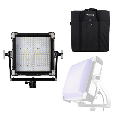 Creamsource Vortex4 Soft 1x1 RRGBBW 325W LED Light with Yoke, Dome and Soft Case