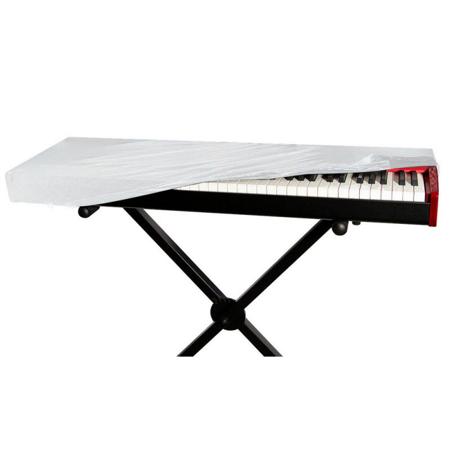 On-Stage KDA7061W 61-Key Keyboard Dust Cover, White