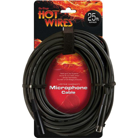 On-Stage MC12-25 Microphone Cable, 25', XLR-XLR