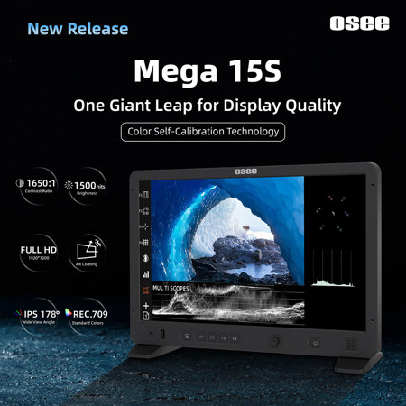 OSEE Megamon 15 15.4inch 10bit 1000nits HDR Field Production Monitor 1920X1200