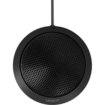 OBSBOT HQ Mic Plug and Play Omnidirectional Tabletop Microphone for Webcam, Black