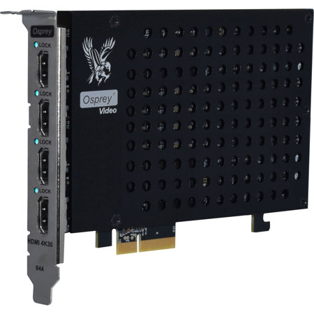 Osprey Video Raptor 944 PCIe Capture Card w/ 2x HDMI 1.4 & 2x HDMI 1.3 Channels