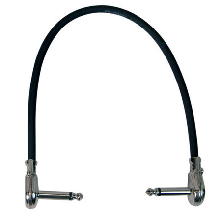 On-Stage 1' Patch Cable with Pancake Connectors, Black