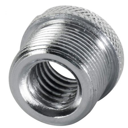 On-Stage MA-300 5/8" Male to 3/8" Female Knurled Mic Screw Adapter, Set of 2