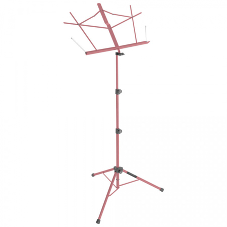 On-Stage SM7222 Tubular Tripod Base Sheet Music Stand with Bag, Pink