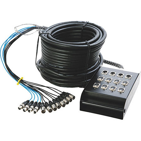 On-Stage SNK8450 50' In-Line Audio Series Snake, 12 Channels